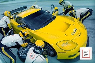 Контентный дизайн сайта «Seo-Box»